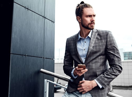 handsome man after hair transplant