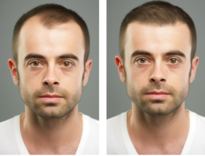 AI hair transplant results predictor